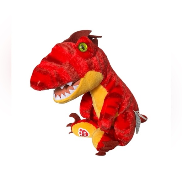 Build a Bear Red Raptor dinosaur Stuffed Animal plush - Picture 1 of 6